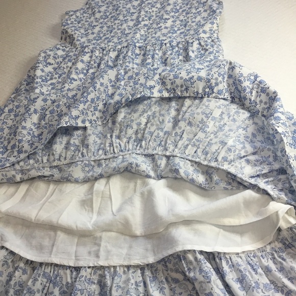 Abercrombie Kids Blue Poplin Tiered Maxi Dress Size 15-16 - Picture 10 of 12